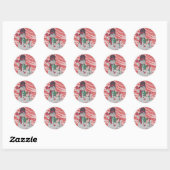 Snowman Round Stickers (Blatt)