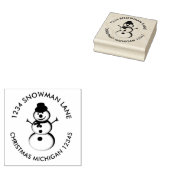 Snowman-Rücksendeadresse Gummistempel (Stempel)