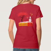 Snowman Rule Snowman sieht den Mond an T-Shirt (Rückseite)