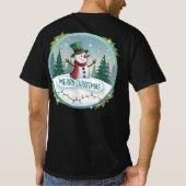 Snowman’s Joyful Christmas Welcome T-Shirt (Rückseite)