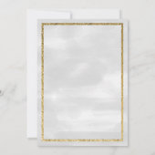 Snowman Santa Floral Ornaments Weihnachten Einladung (Rückseite)