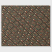 Snowman Santa Reindeer Jesus Liebe Festlich Geschenkpapier (Flach)