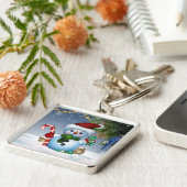 Snowman Santa Schlüsselanhänger (Seite)