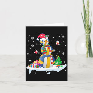 Snowman Santa Volleyball Golf Xmas Spieler Karte