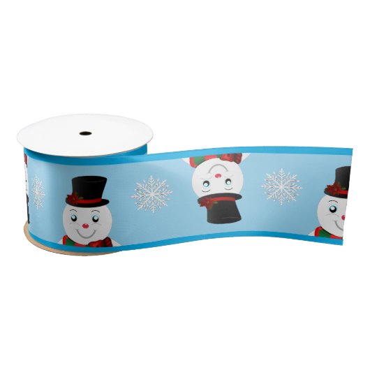 snowman satinband (Spule)