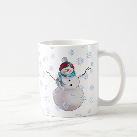 SNOWMAN, SCHAL u. STRUMPF-KAPPE durch SHARON Kaffeetasse (Rechts)