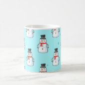 Snowman Seamless Pattern Kaffeetasse (Mittel)