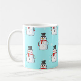 Snowman Seamless Pattern Kaffeetasse