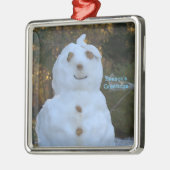 Snowman Season's Greetings Ornament Aus Metall (Links)