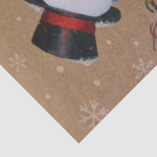 Snowman Seidenpapier (Detail)