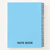 Snowman Selfie Christmas Notebook Notizblock (Rückseite)