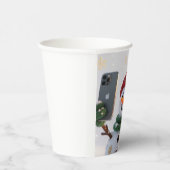 Snowman Selfie Holiday Paper Cup Pappbecher (Rechts)