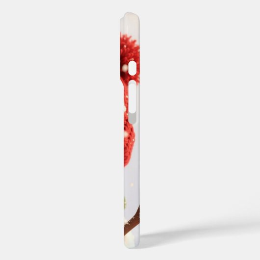 Snowman Selfie iPhone 16 Case (Rückseite / Links)