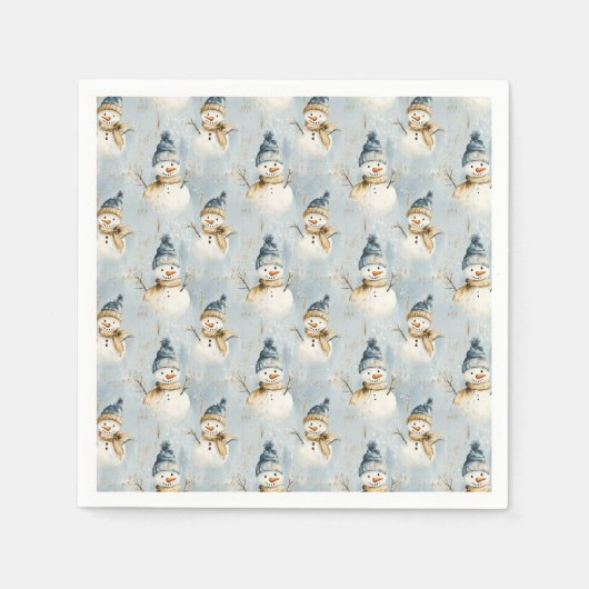 Snowman Serenade Serviette (Vorderseite)