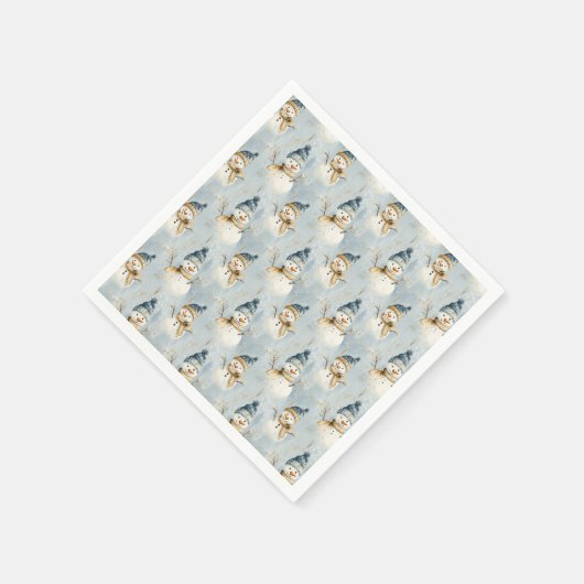 Snowman Serenade Serviette (Ecke)