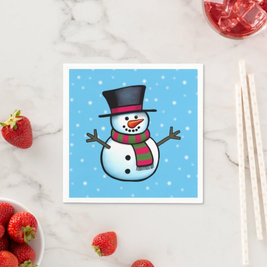 Snowman Serviette (Beispiel)