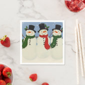 Snowman Serviette (Beispiel)