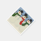 Snowman Serviette (Ecke)