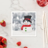Snowman Serviette (Beispiel)