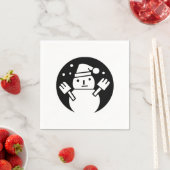 Snowman Serviette (Beispiel)
