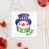 Snowman Serviette (Beispiel)