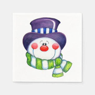 Snowman Serviette