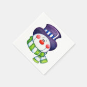 Snowman Serviette (Ecke)