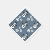 Snowman Serviette (Ecke)