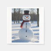 Snowman Serviette (Vorderseite)