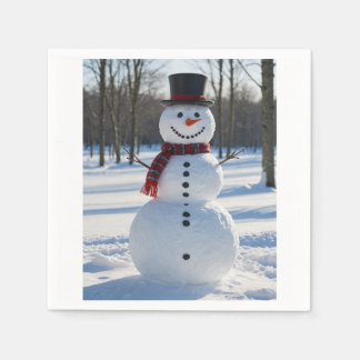 Snowman Serviette