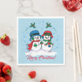 Snowman Serviette (Beispiel)