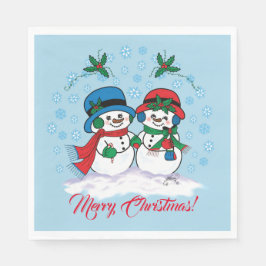 Snowman Serviette
