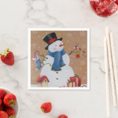 Snowman Serviette (Beispiel)