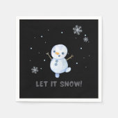 Snowman Serviette (Vorderseite)