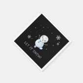 Snowman Serviette (Ecke)