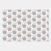 Snowman Sheets Wrapping Paper Peg Geschenkpapier Set (Vorderseite 3)