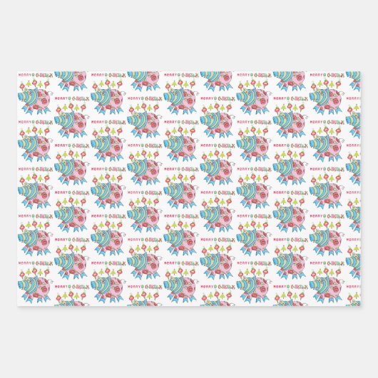 Snowman Sheets Wrapping Paper Peg Geschenkpapier Set (Vorderseite 3)