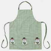 Snowman sitzen mit Weihnachtslicht-Schürze Schürze (Vorderseite)