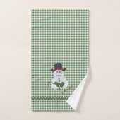 Snowman sitzend badhandtuch set (Handtuch)