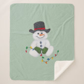 Snowman sitzend sherpadecke (Vorderseite)
