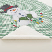 Snowman sitzend sherpadecke (3/4)