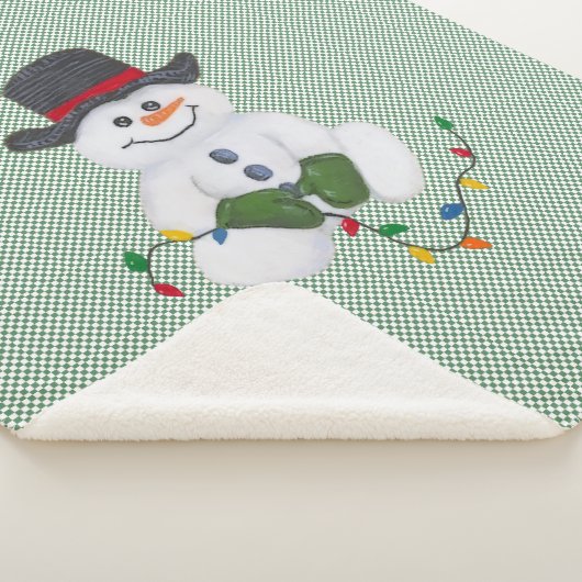 Snowman sitzend sherpadecke (3/4)