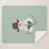 Snowman sitzend sherpadecke (Vorderseite (Horizontal))
