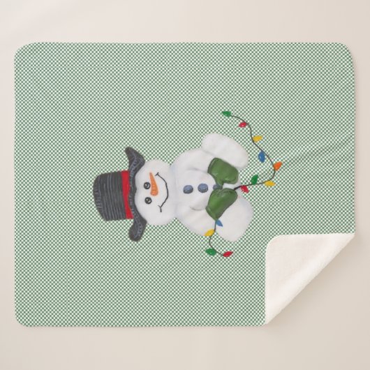 Snowman sitzend sherpadecke (Vorderseite (Horizontal))