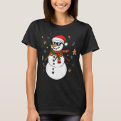 Snowman Six Seven Meme Christmas Pajamas 6 And 7 F T-Shirt (Vorderseite)