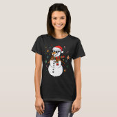Snowman Six Seven Meme Christmas Pajamas 6 And 7 F T-Shirt (Vorne ganz)