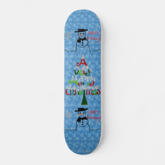 Snowman Skateboard (Vorderseite)