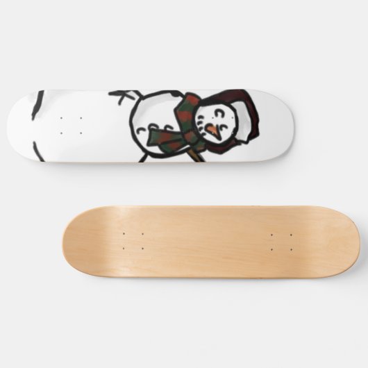 Snowman Skateboard (Horizontal)