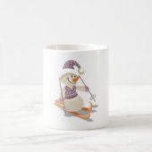 Snowman Skiing Kaffeetasse (Mittel)