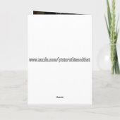 Snowman Smile Feiertagskarte (Rückseite)